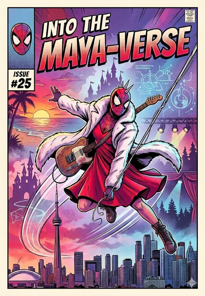 Into the Maya-Verse comic cover art